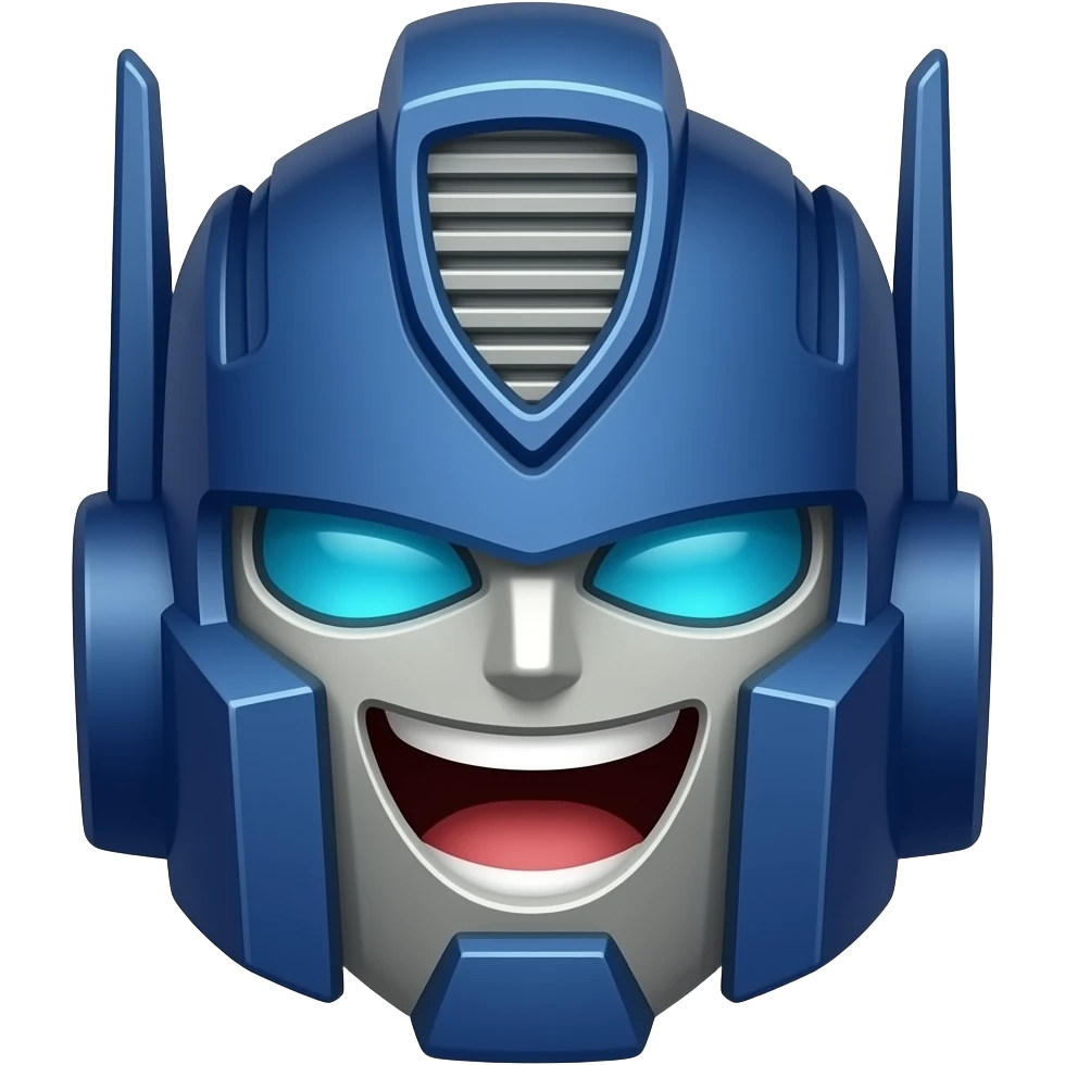 Optimus prime laugh emoji