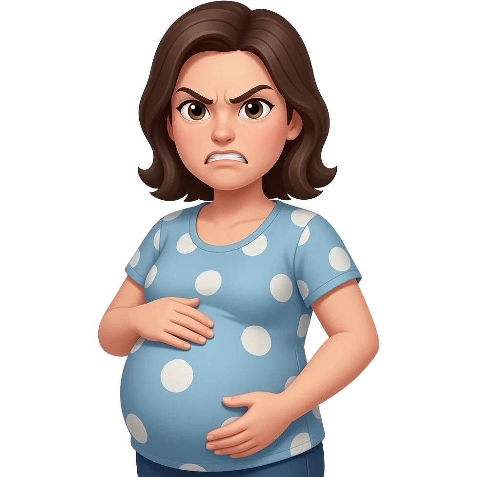Gary Cara Pregnant enojado emoji