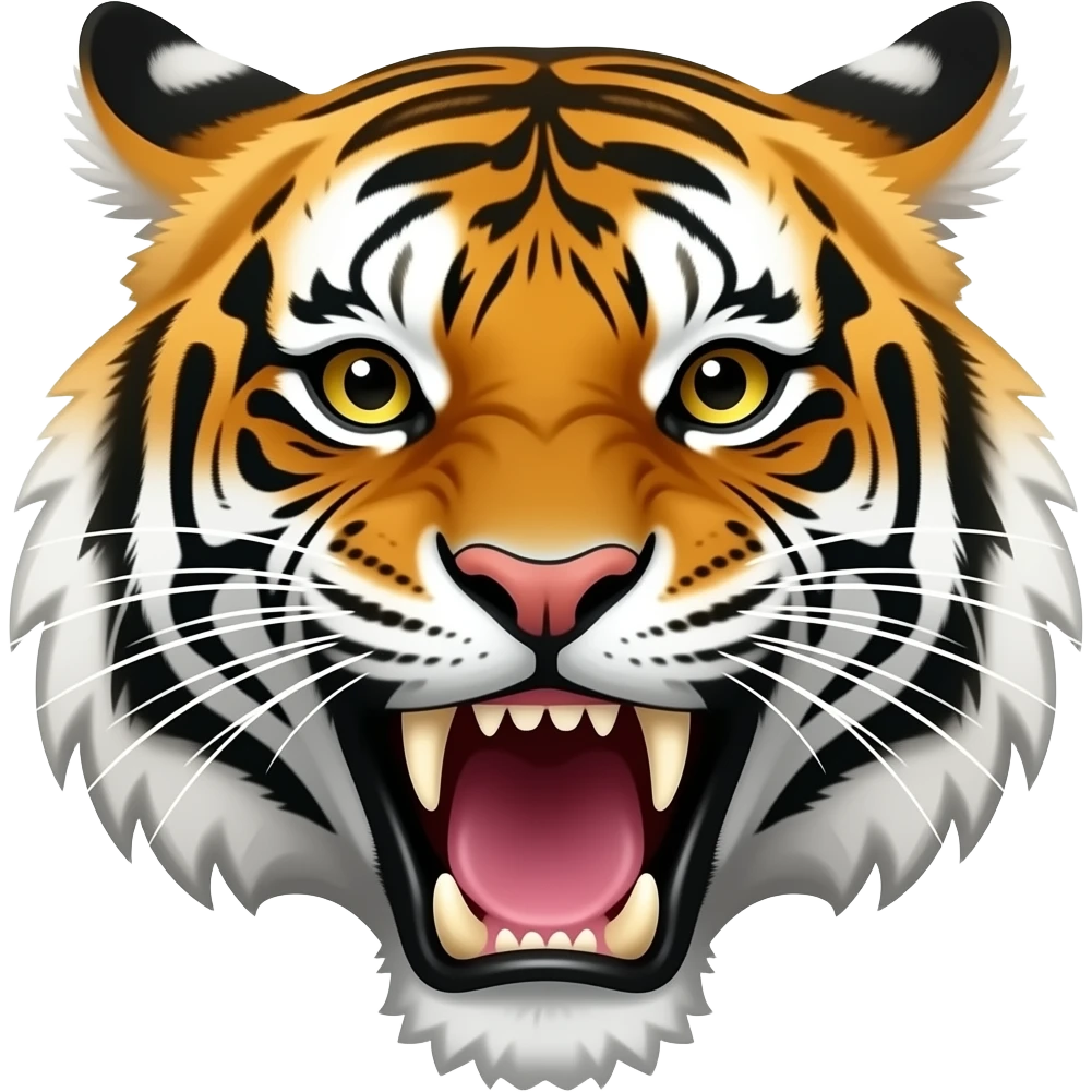 growling tiger face emoji