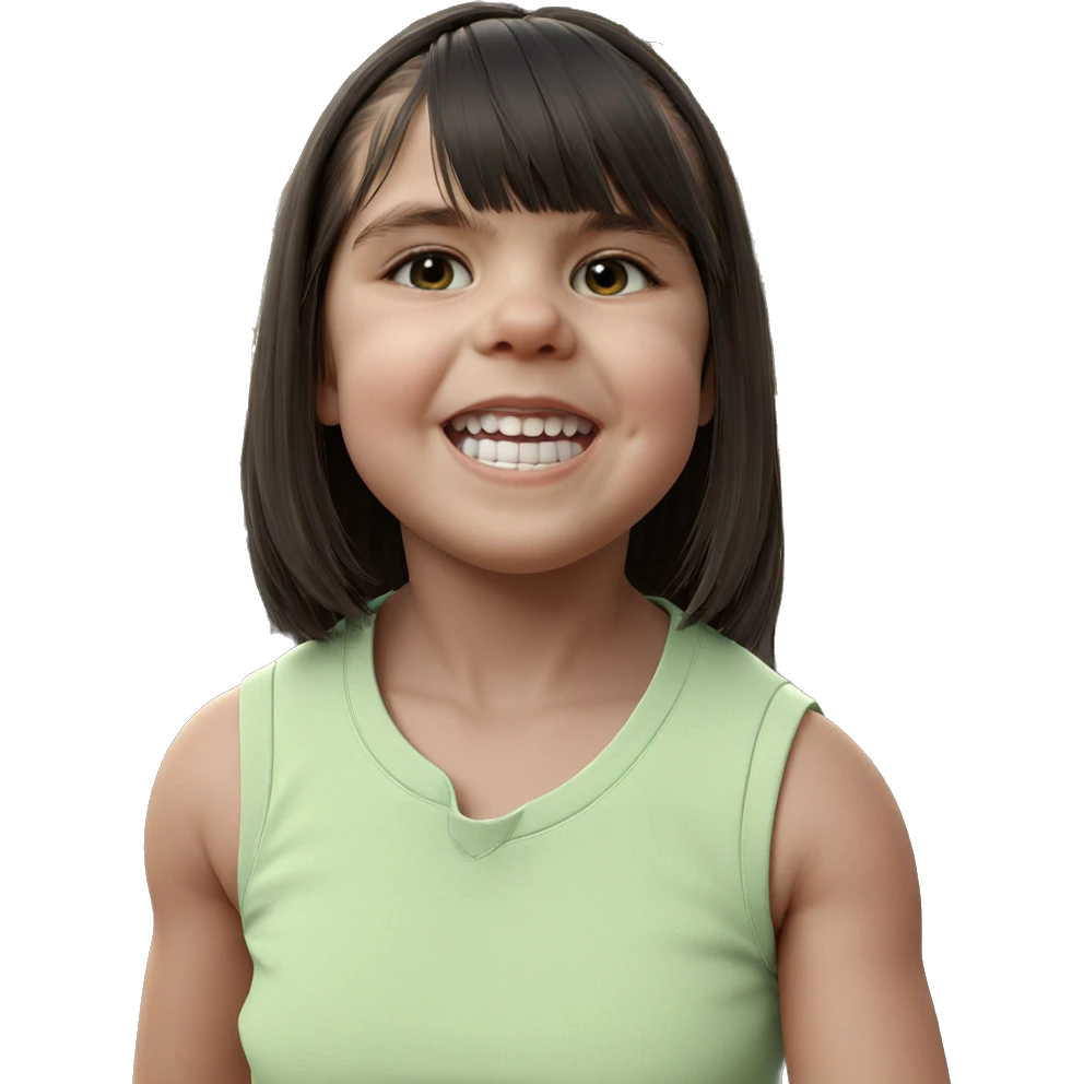 girl in sleeveless shirt outdoors emoji