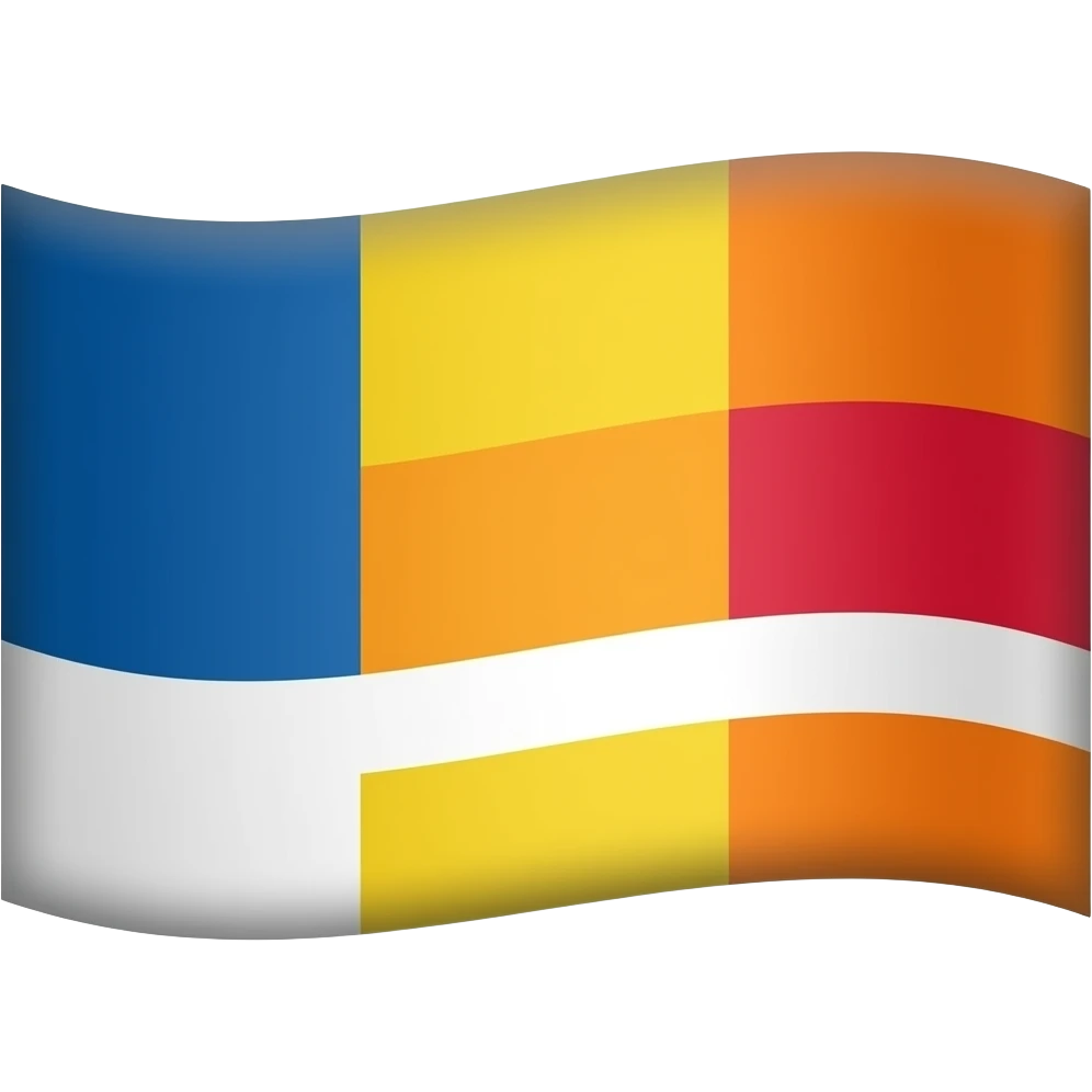 Flag of 🟦🟨🟥⬜🟧 | 🟦🟨🟥⬜🟧 emoji