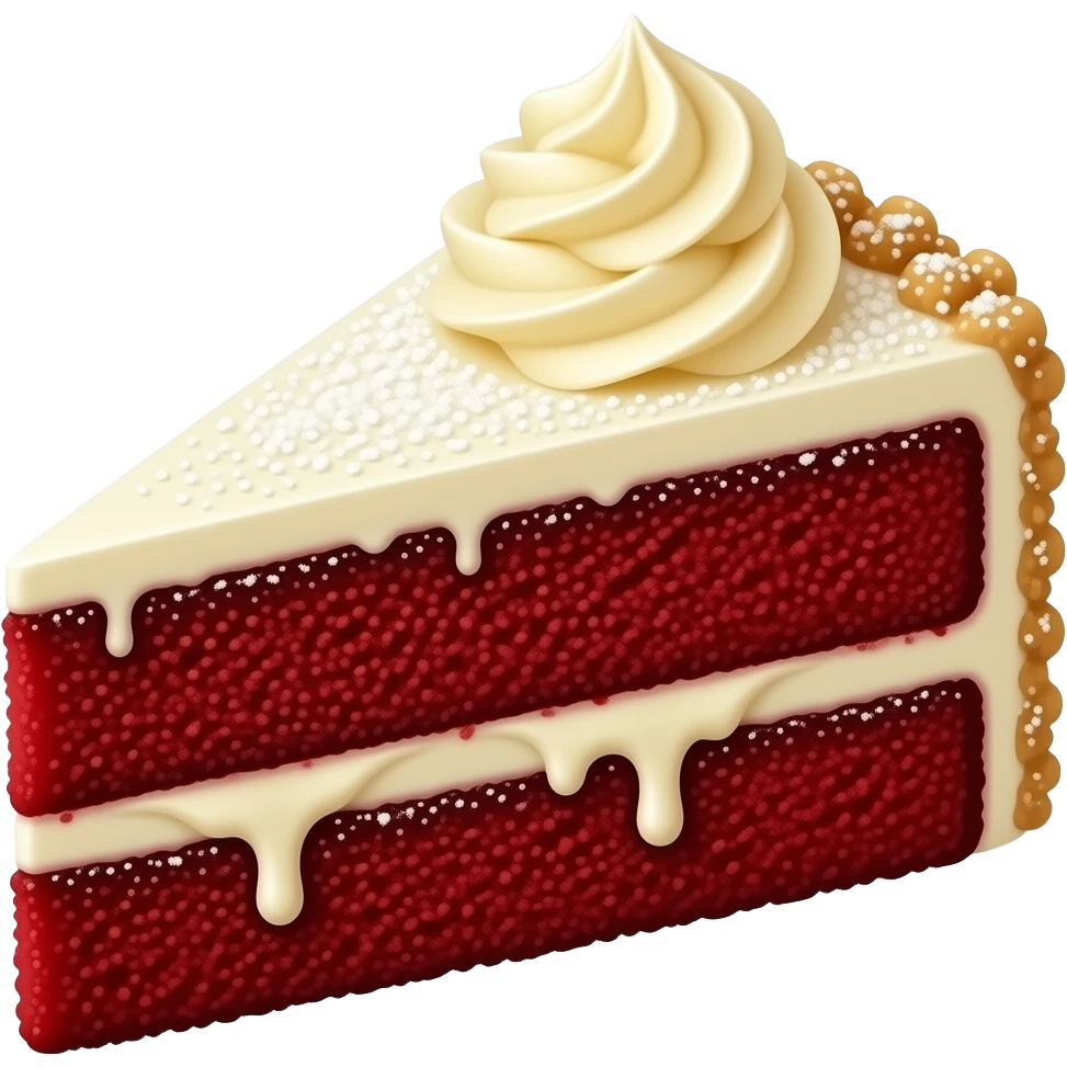 red velvet cake slice beautiful emoji