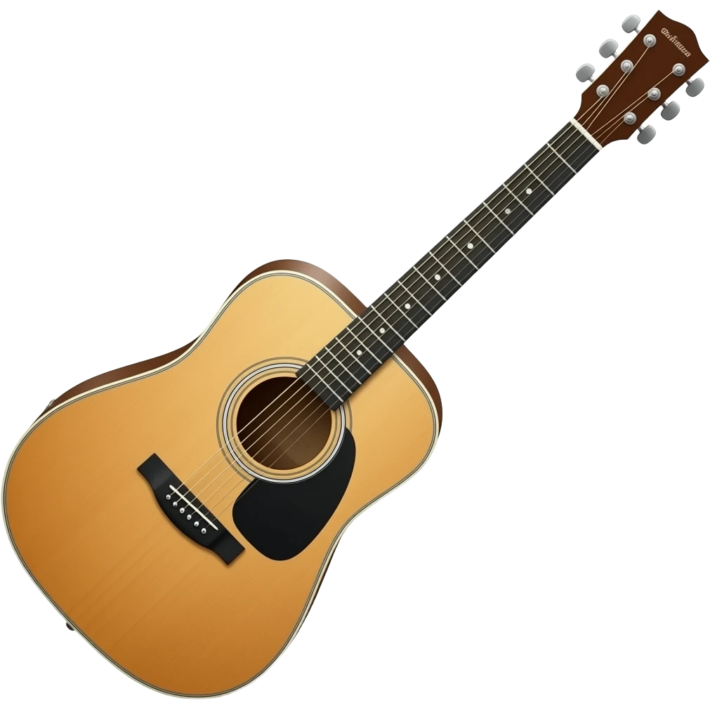 Generate acoustic guitar emoticon emoji