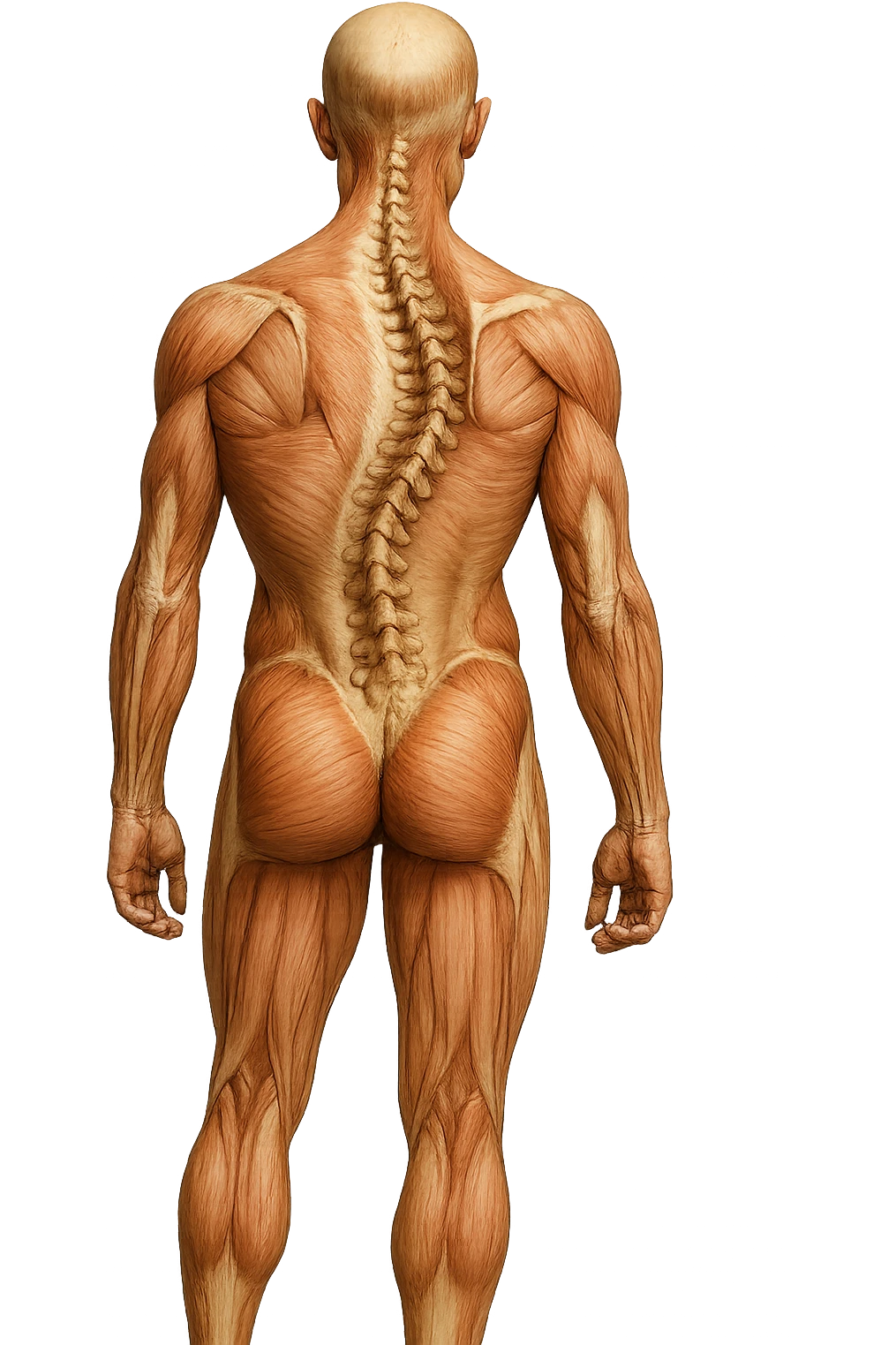 fai un immagine identica che riguarda un esercizio ma mettigli spina dorsale e muscoli in evidenza (anatomica) con colori naturali di un corpo umano. falla iperrealistica anatomica in 4k con spina dorsale storta in evidenza emoji