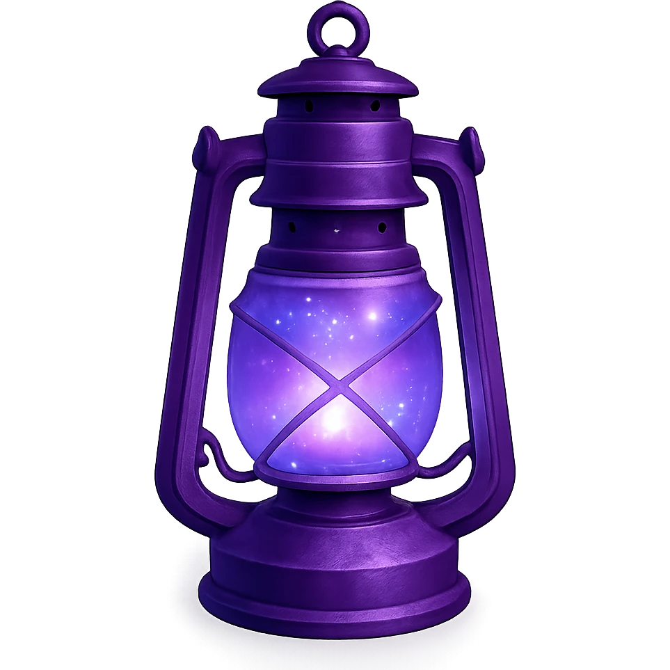 purple lantern emoji