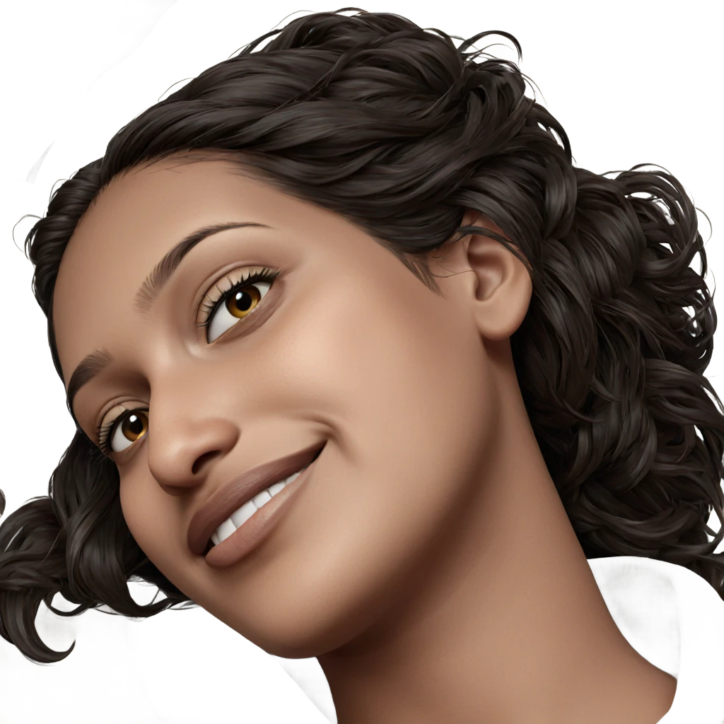 realistic portrait of girl emoji