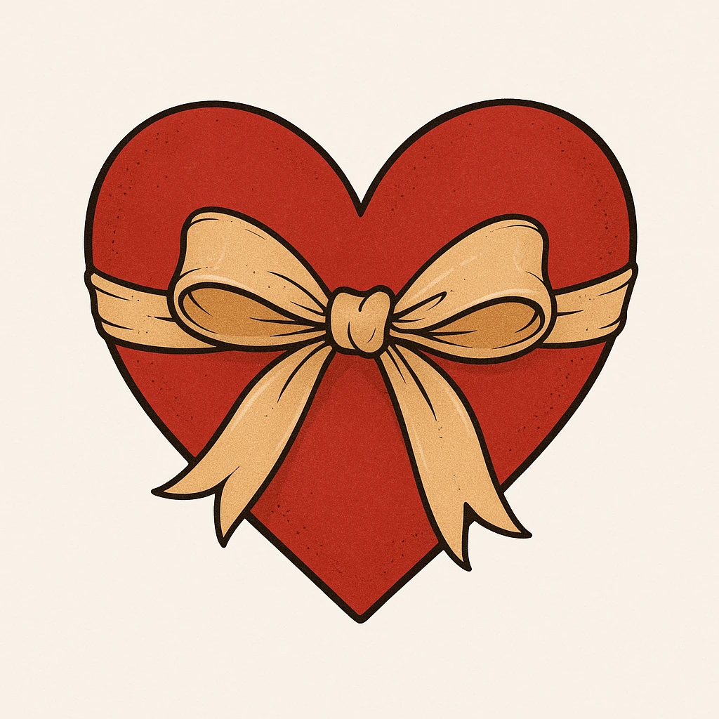 heart with a bow emoji