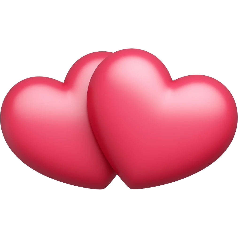 small love heart 2 connected emoji