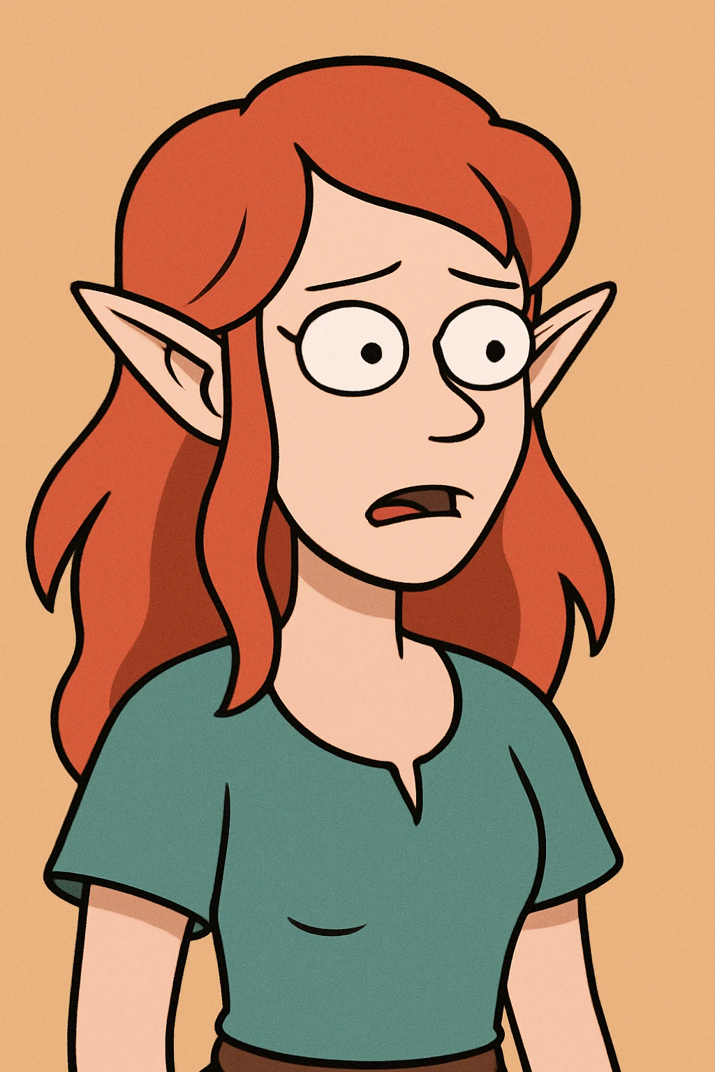 👩‍🦰 an elf emoji