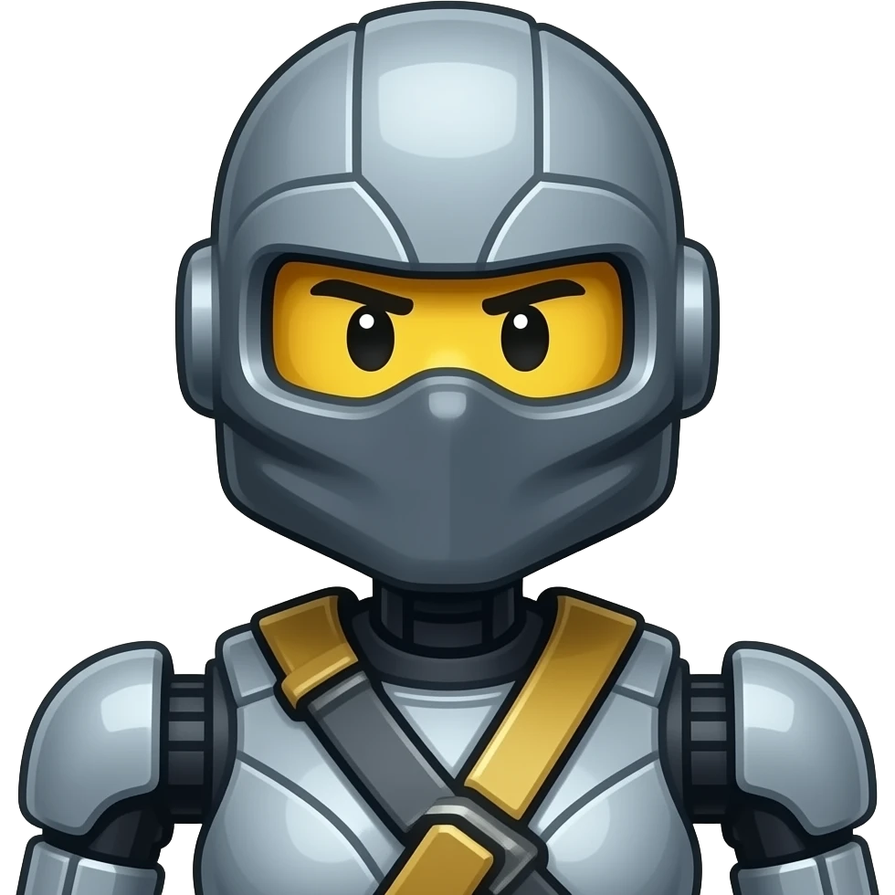 I want an emoji that looks like pixel the women robot from ninjago on netflix a female emoji