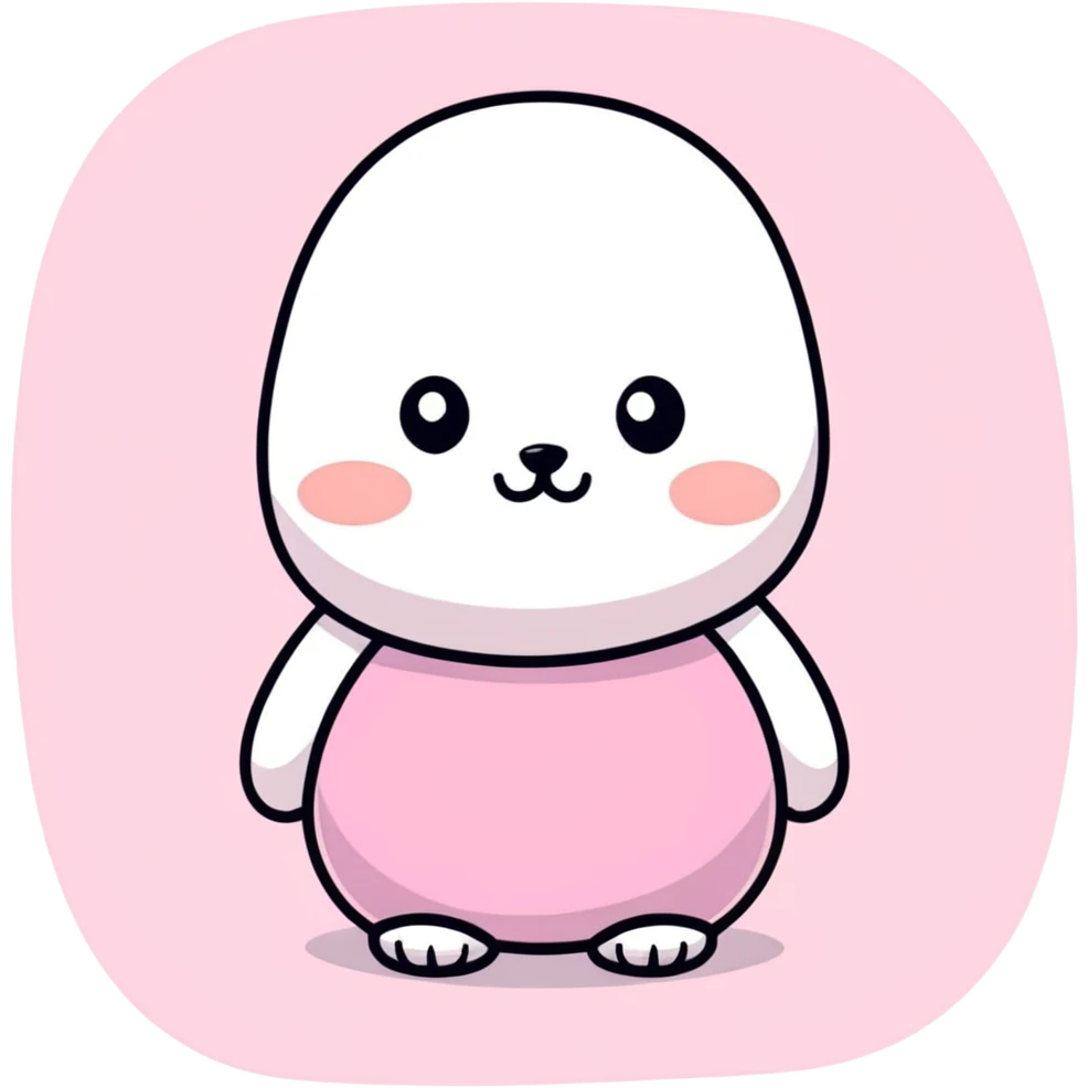 Pink cute emoji