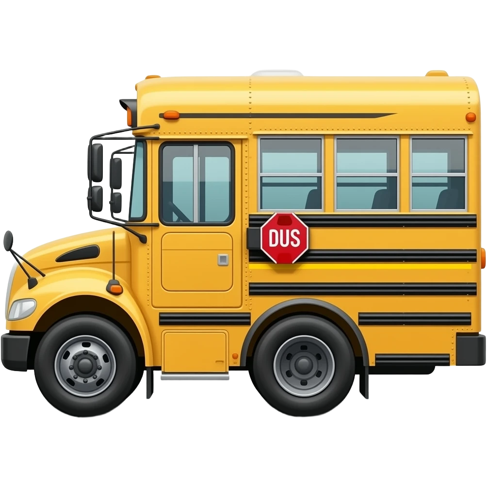 Arlington County Public School Bus sidways emoji