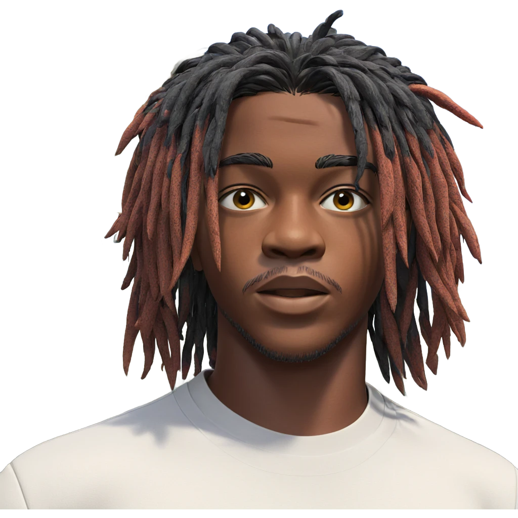 dark-skinned boy in nature emoji