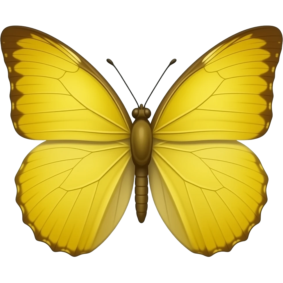Pure Yellow butterfly emoji