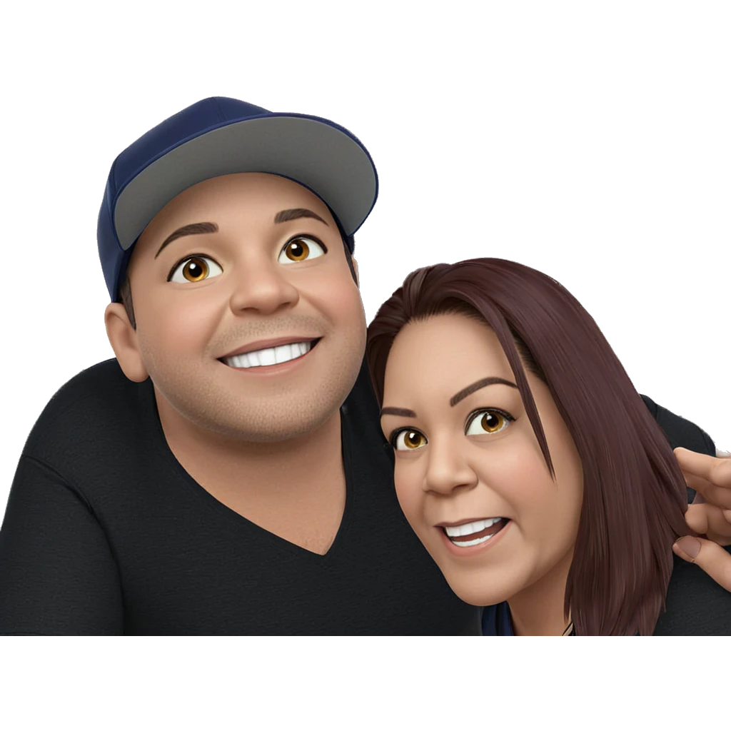 smiling boys in baseball caps emoji