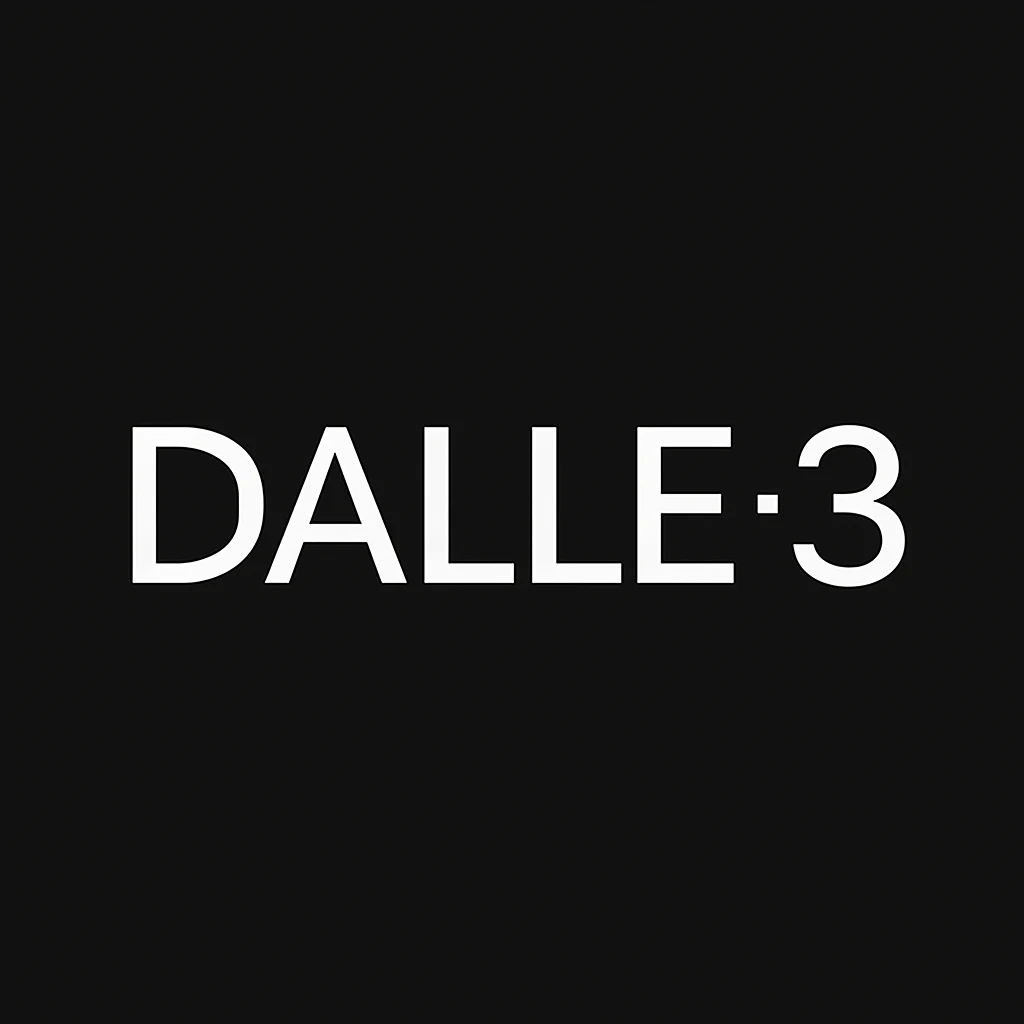 make the logo of "DALLE.3" black background  emoji