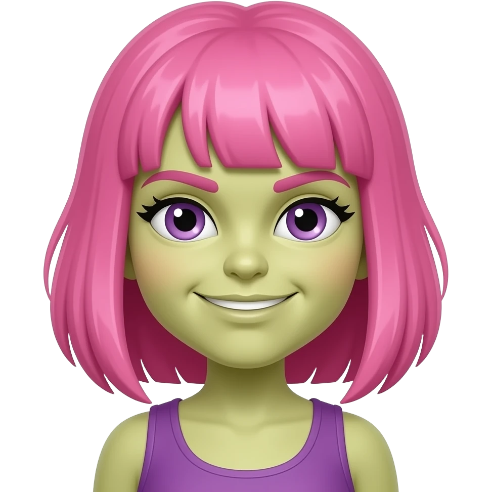 the hulk but instead of green man it’s a pink girl hulk emoji