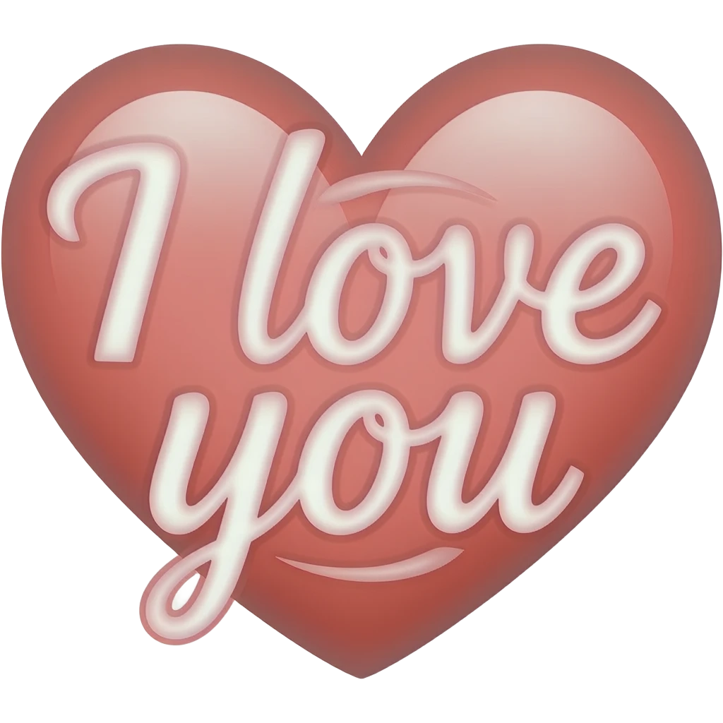 Words-I Love You emoji
