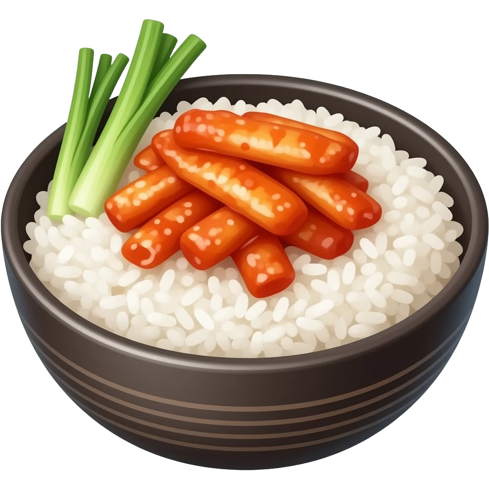 김치 덮밥 emoji