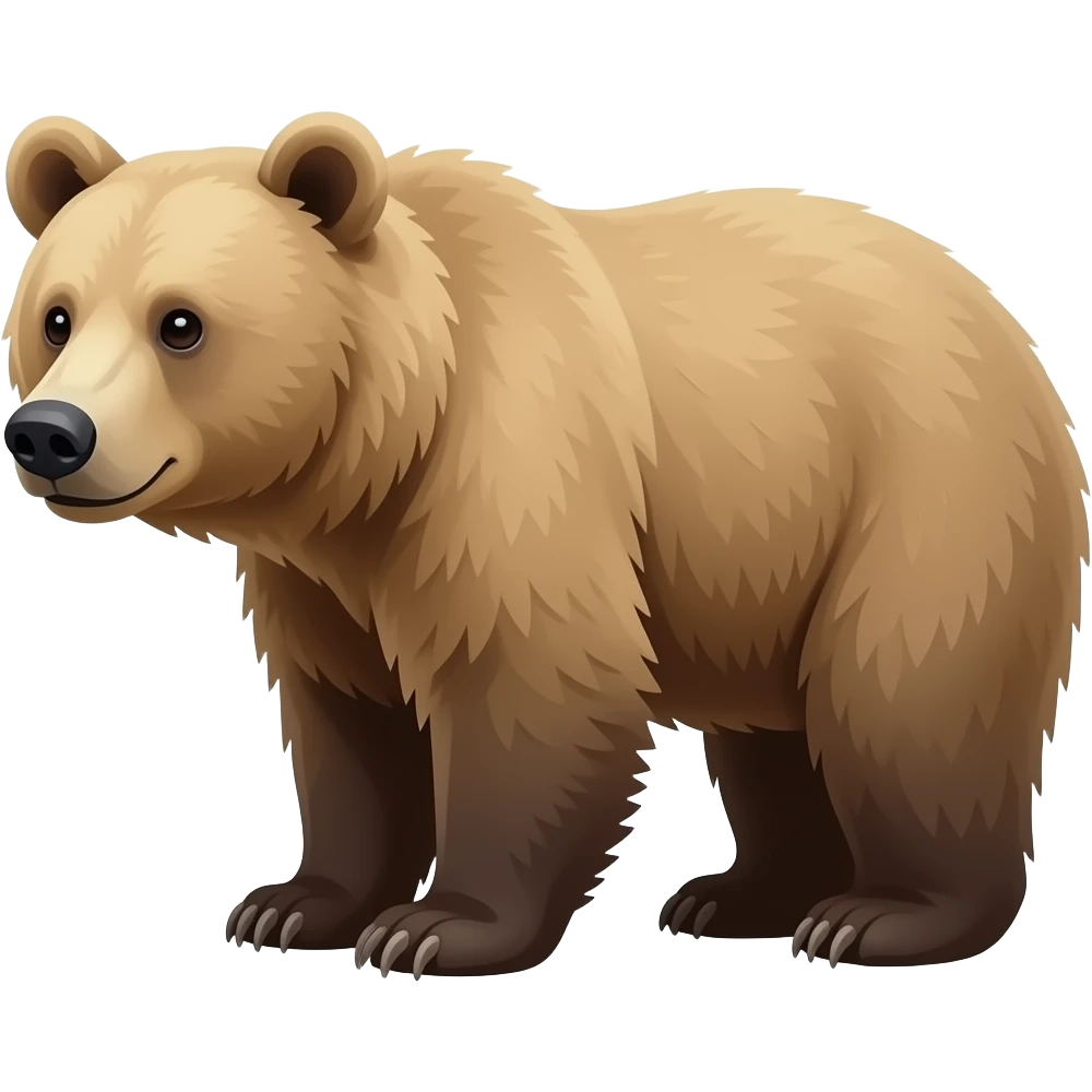 american forest black bear with very light blonde coat color emoji