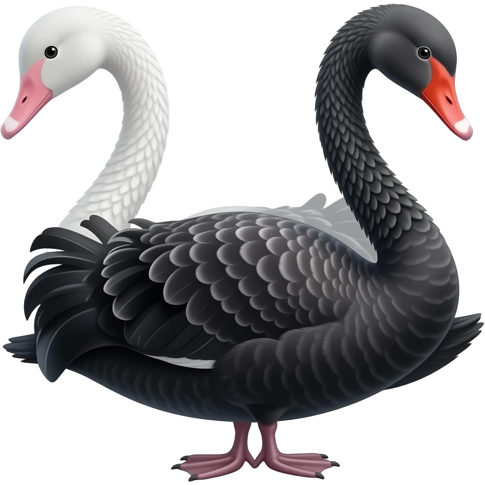 Black swan emoji generator 🦢 black color emoji