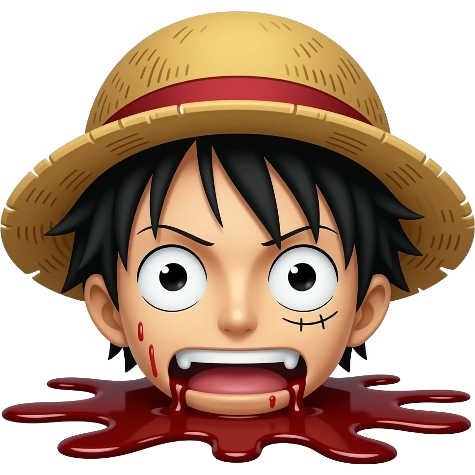 luffy dies emoji