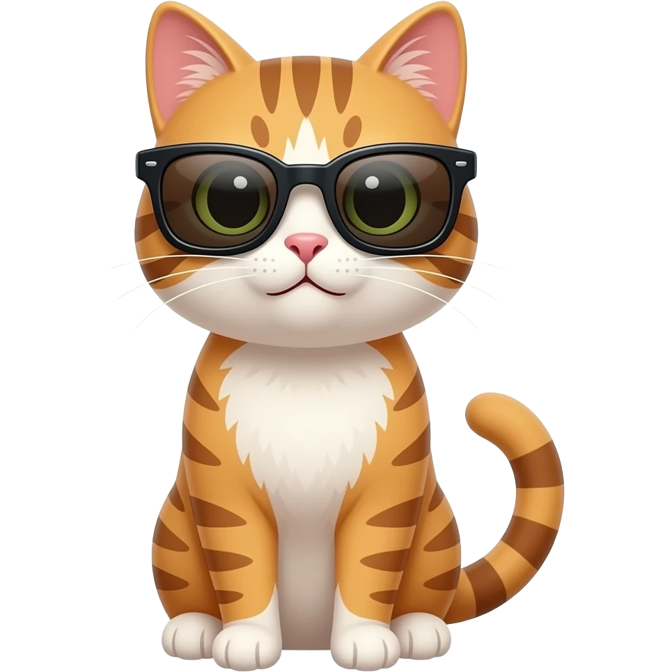 Cat wearing sunglasses emoji