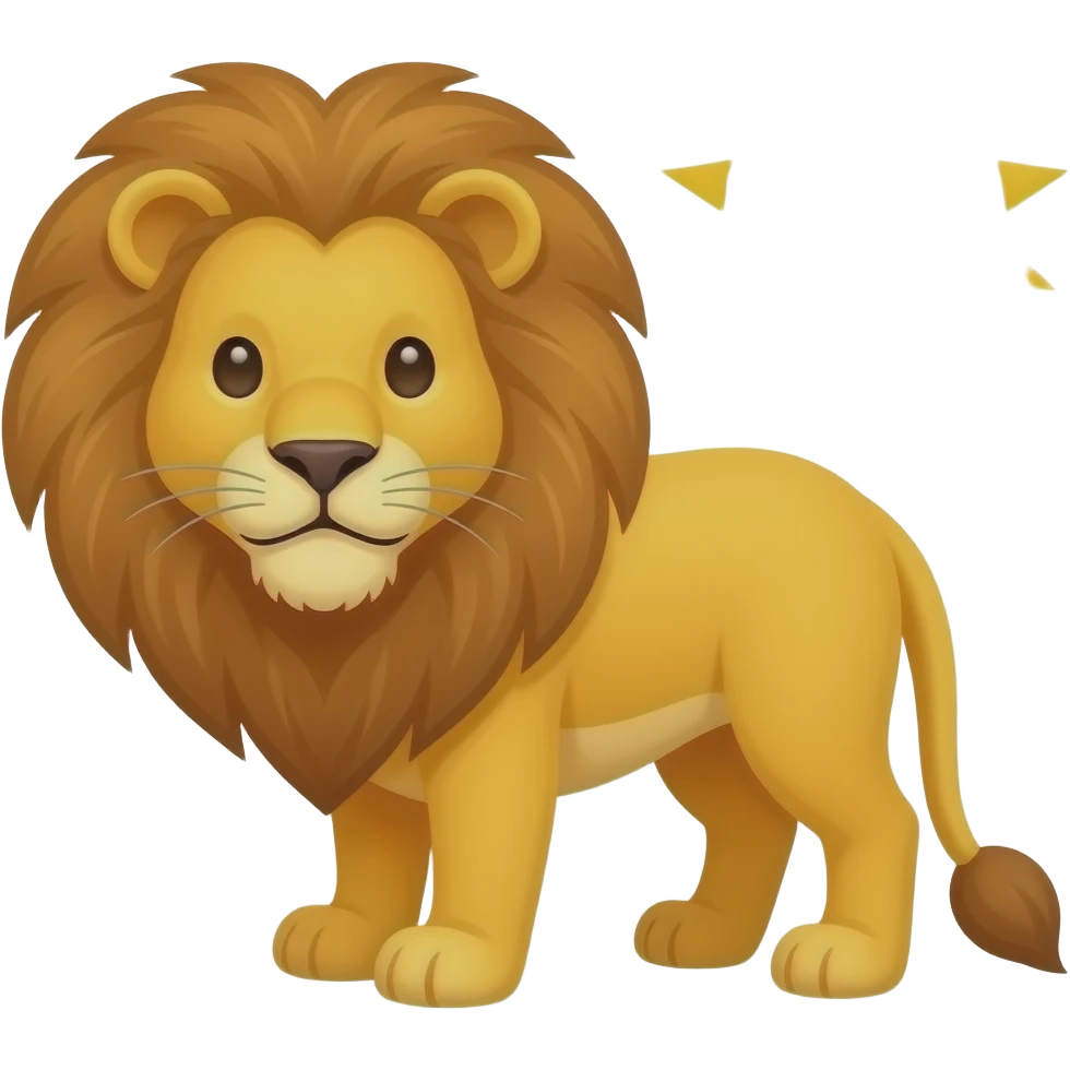 Remplace le logo islamique par un lion et un soleil emoji