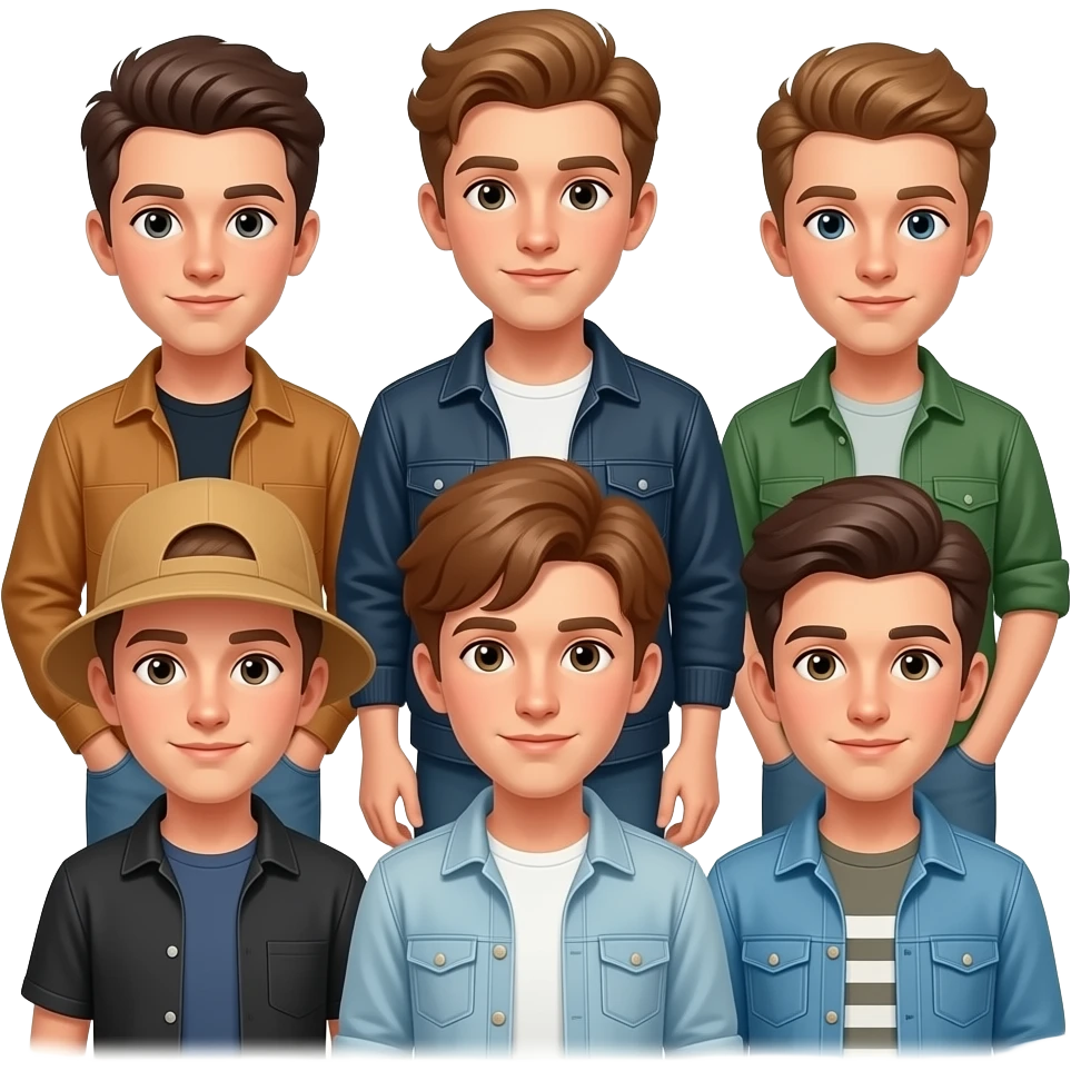 group of sloppy boys emoji
