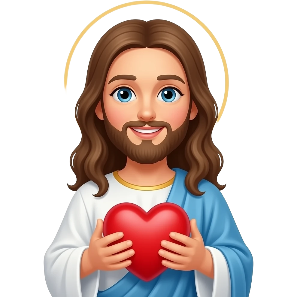 Dios teniendo un corazón para mujeres  conquete emoji
