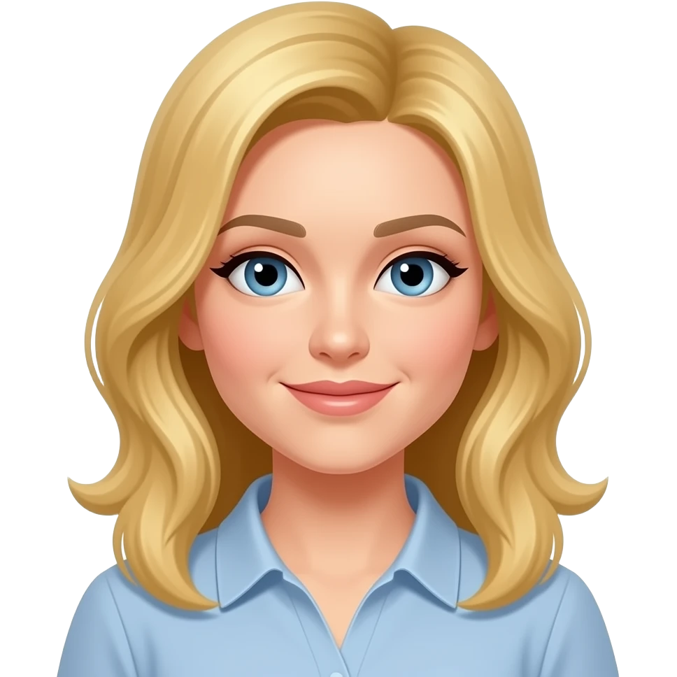 she has got blonde hair emoji