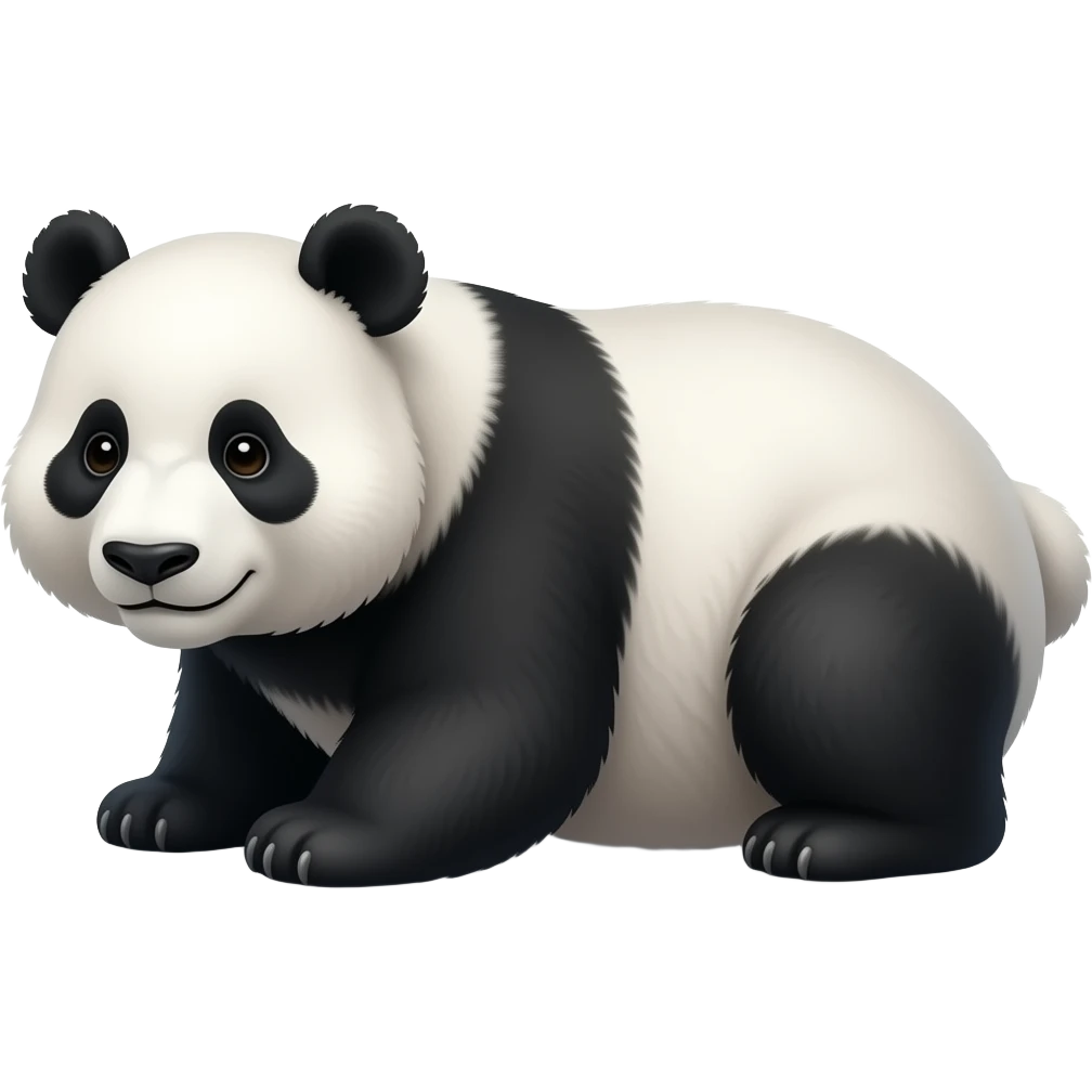 Panda lying emoji