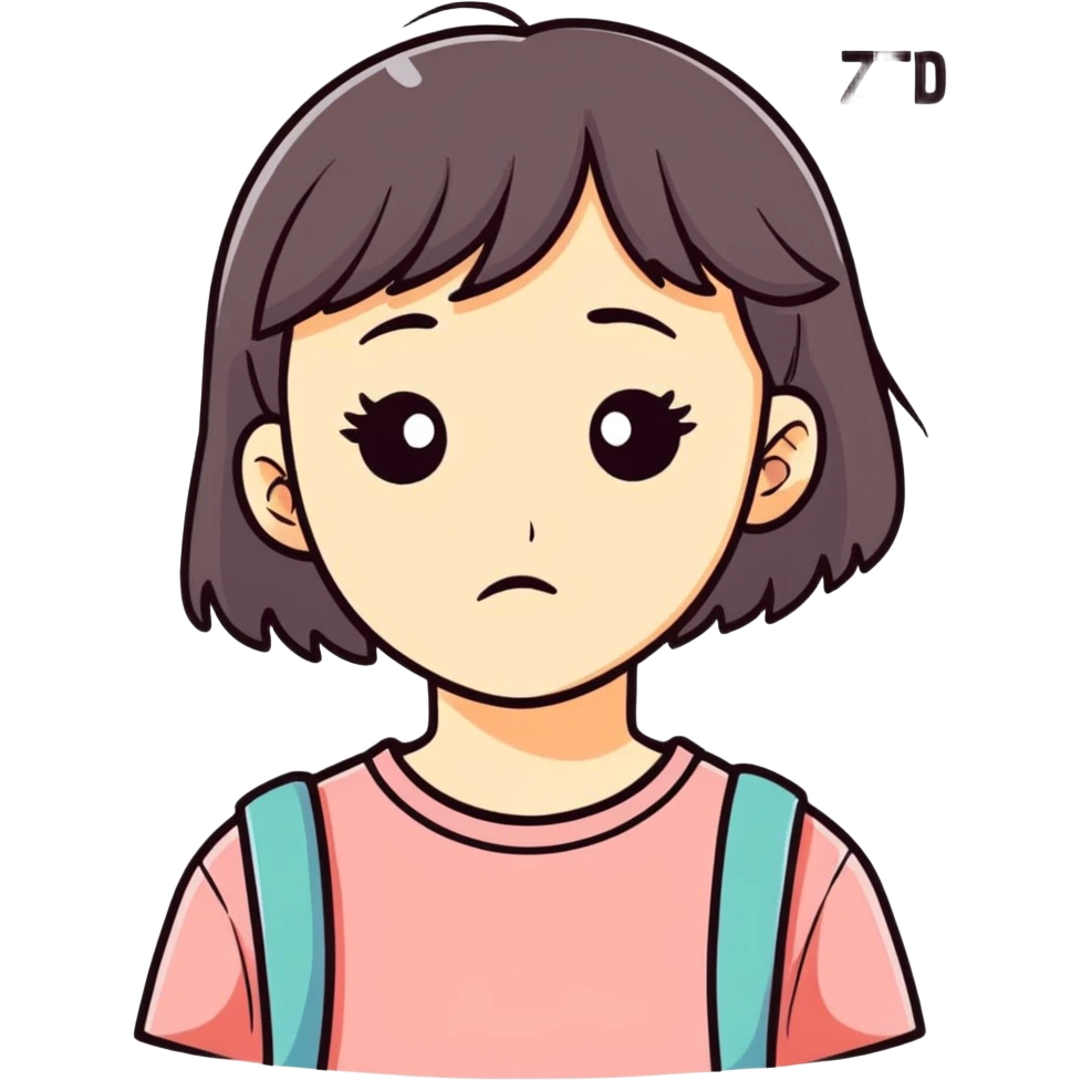 Sad face black girl  emoji