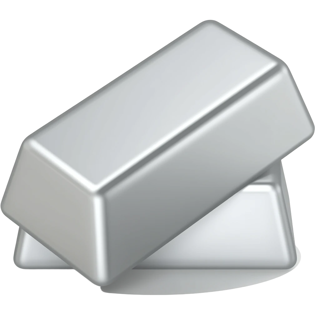 Silver ingot emoji