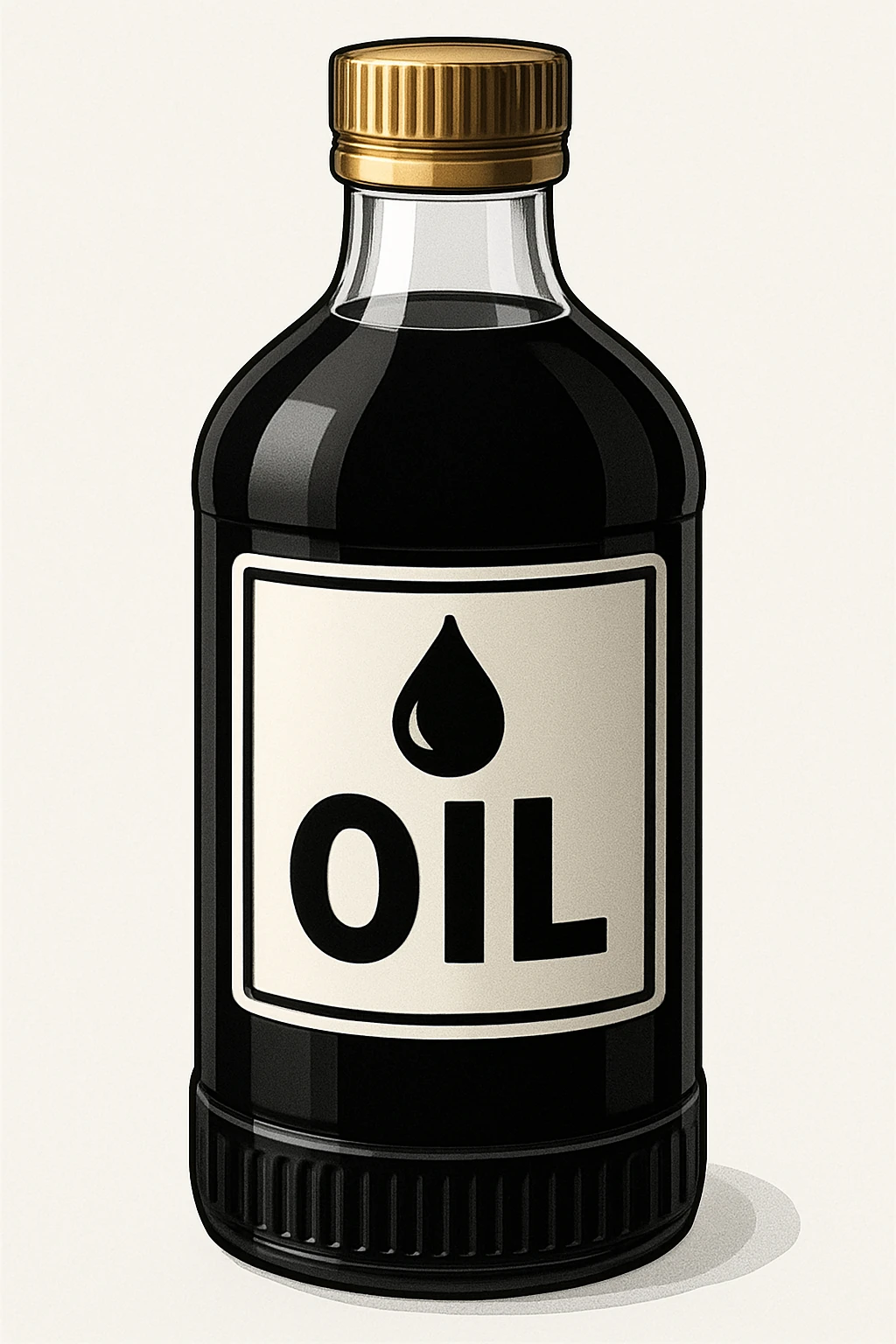 нарисуй в стиле как выше бутылку нефти по форме как во вложении emoji