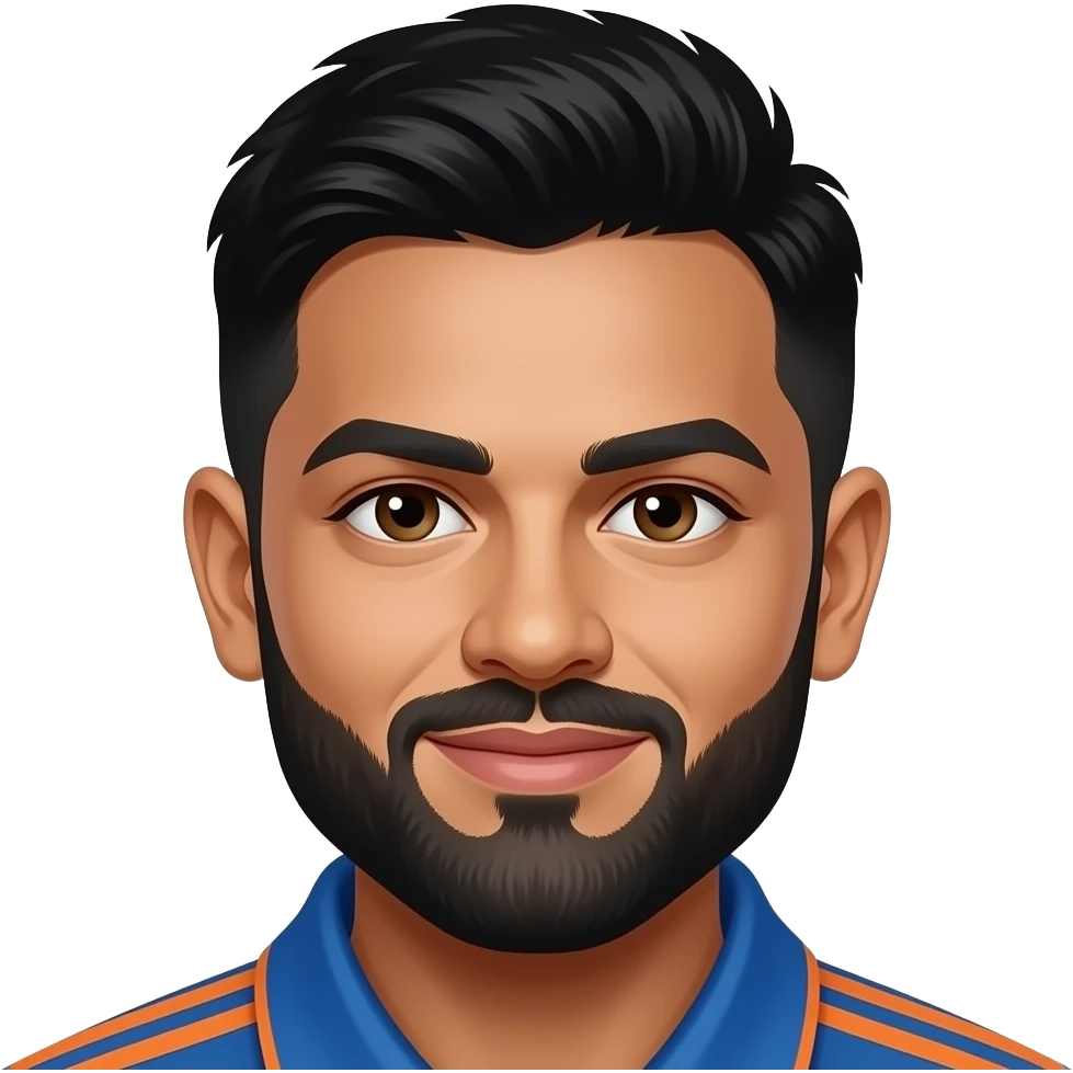 Virat kohli  maching face emoji