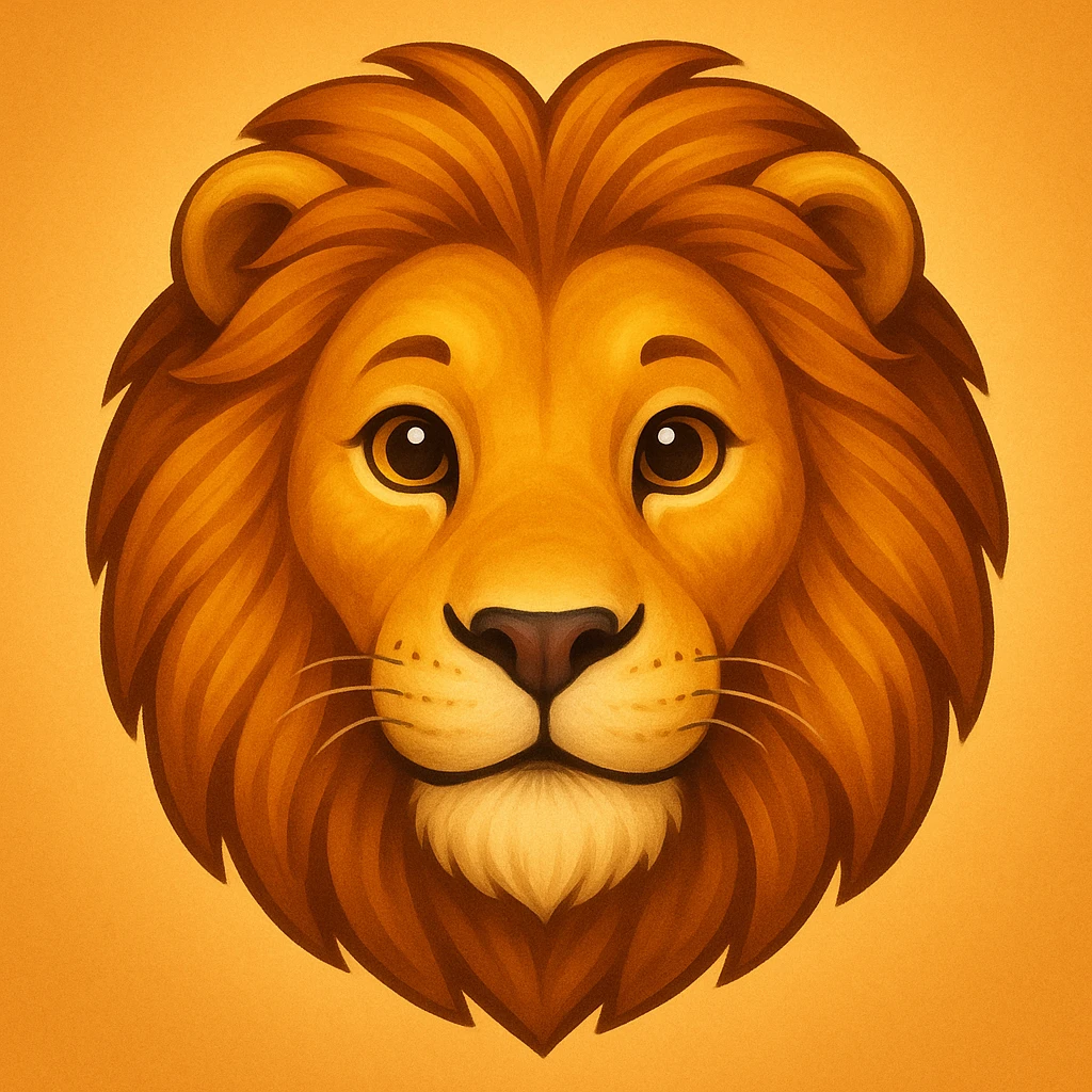 lion face emoji emoji