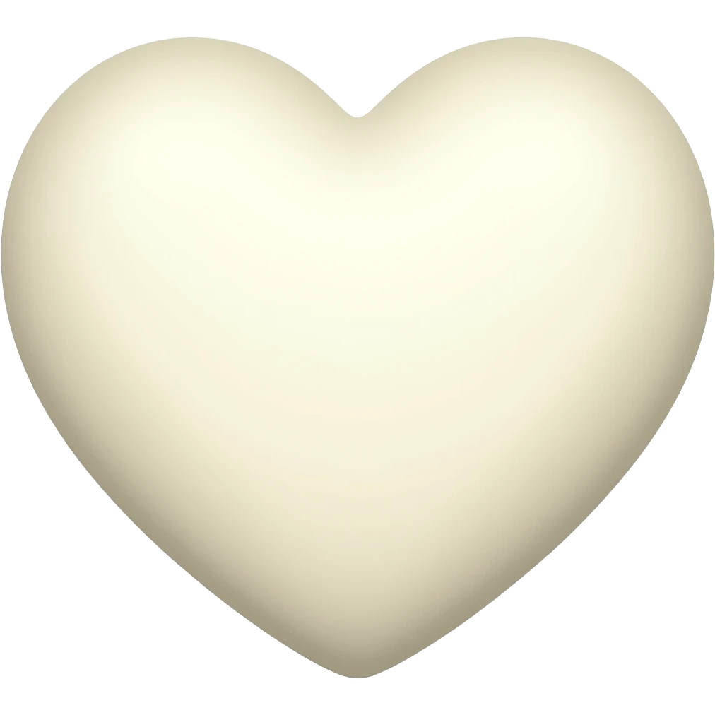 Milk color heart emoji