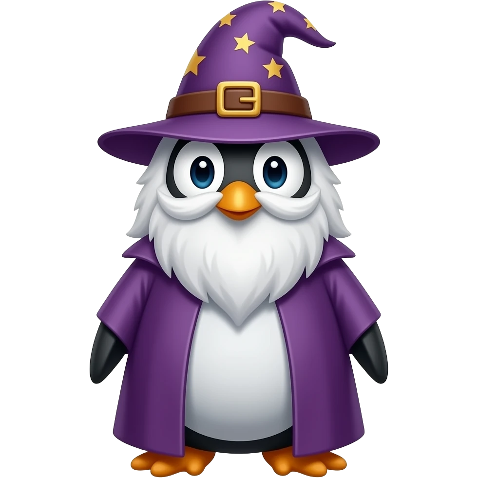 Penguin Wizard emoji