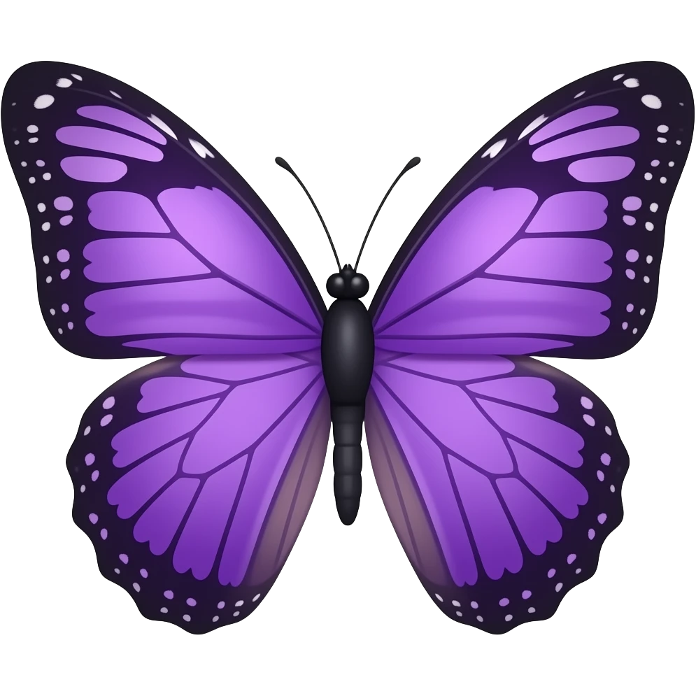 Has esta mariposa pero en color morado 🦋 emoji