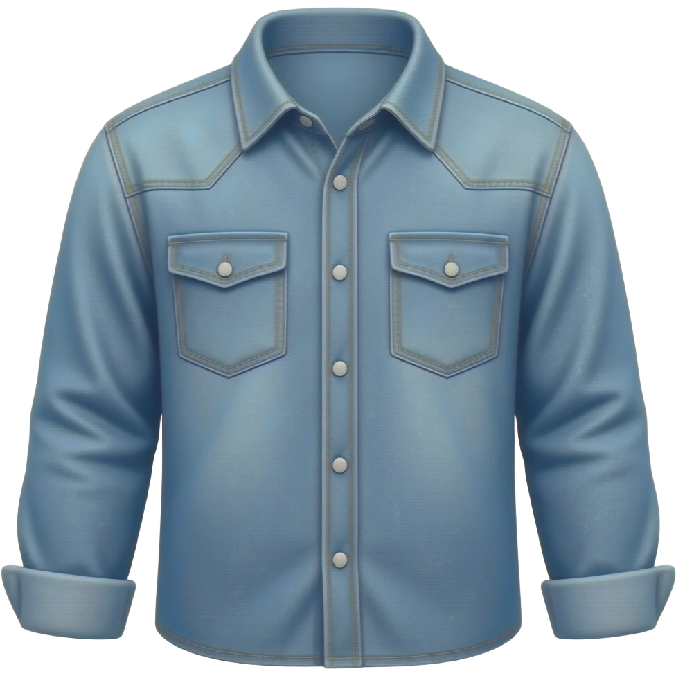 jeans and denim shirt emoji