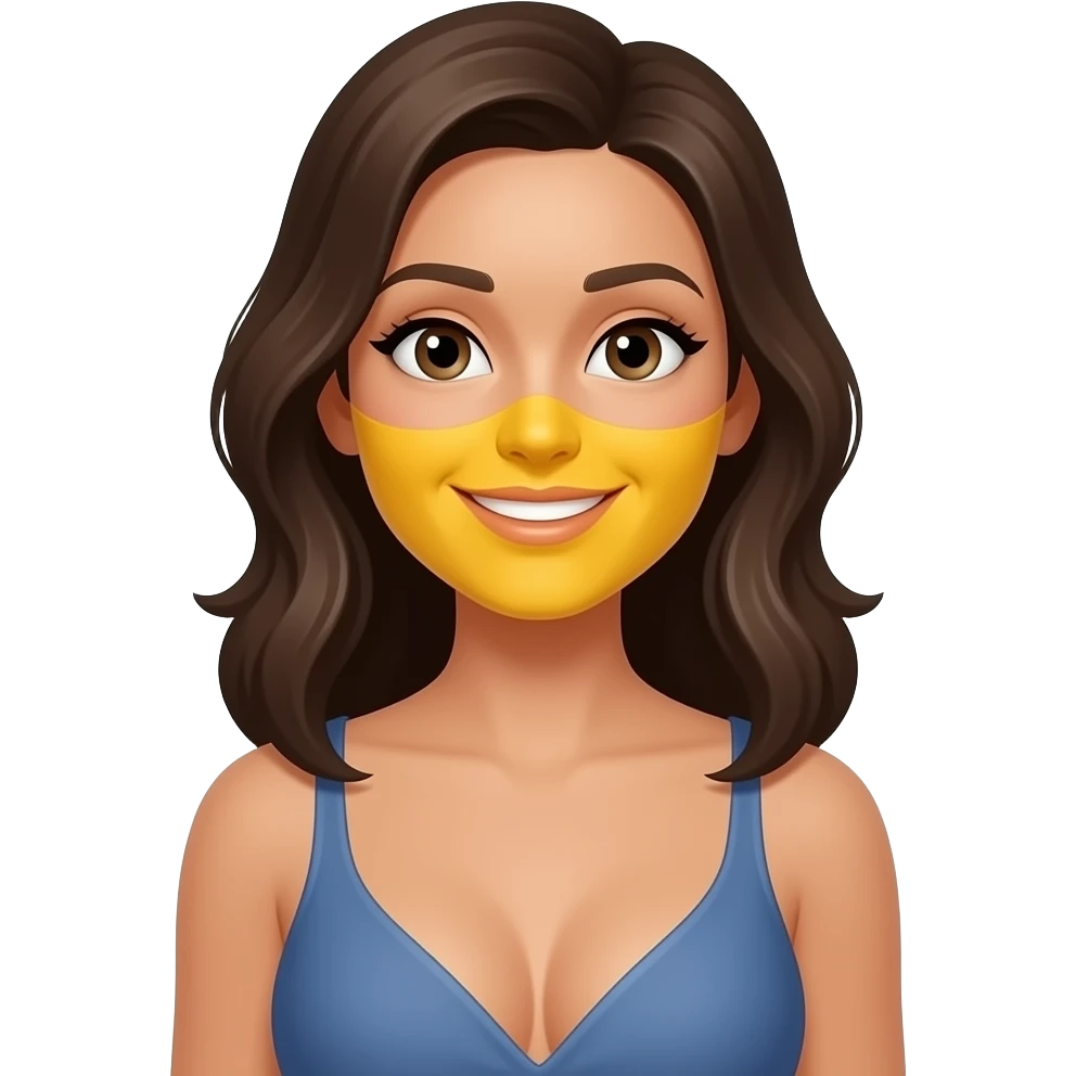 Classic yellow emoji with boobs emoji