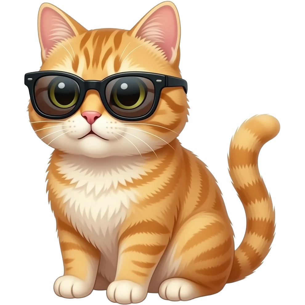Cat wearing sunglasses emoji