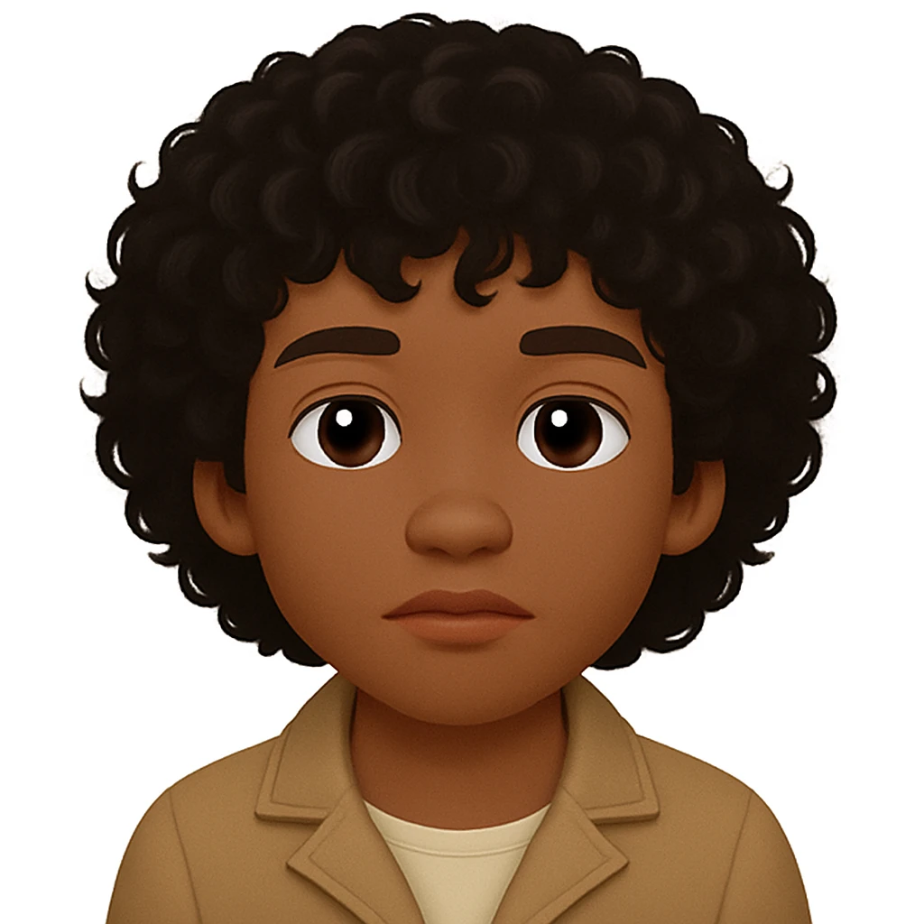 turn the second man in emoji style of the 1st image, match the facial features and get up emoji