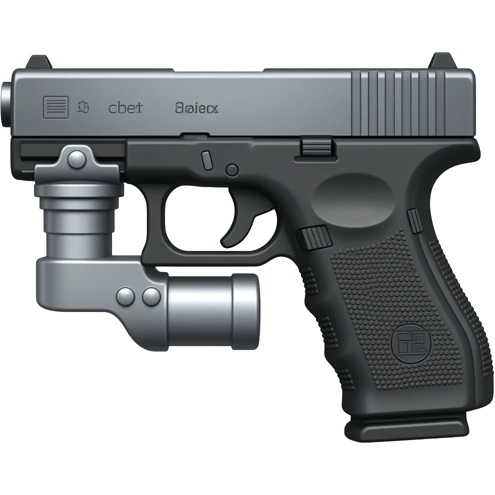 Glock with an attachment emoji