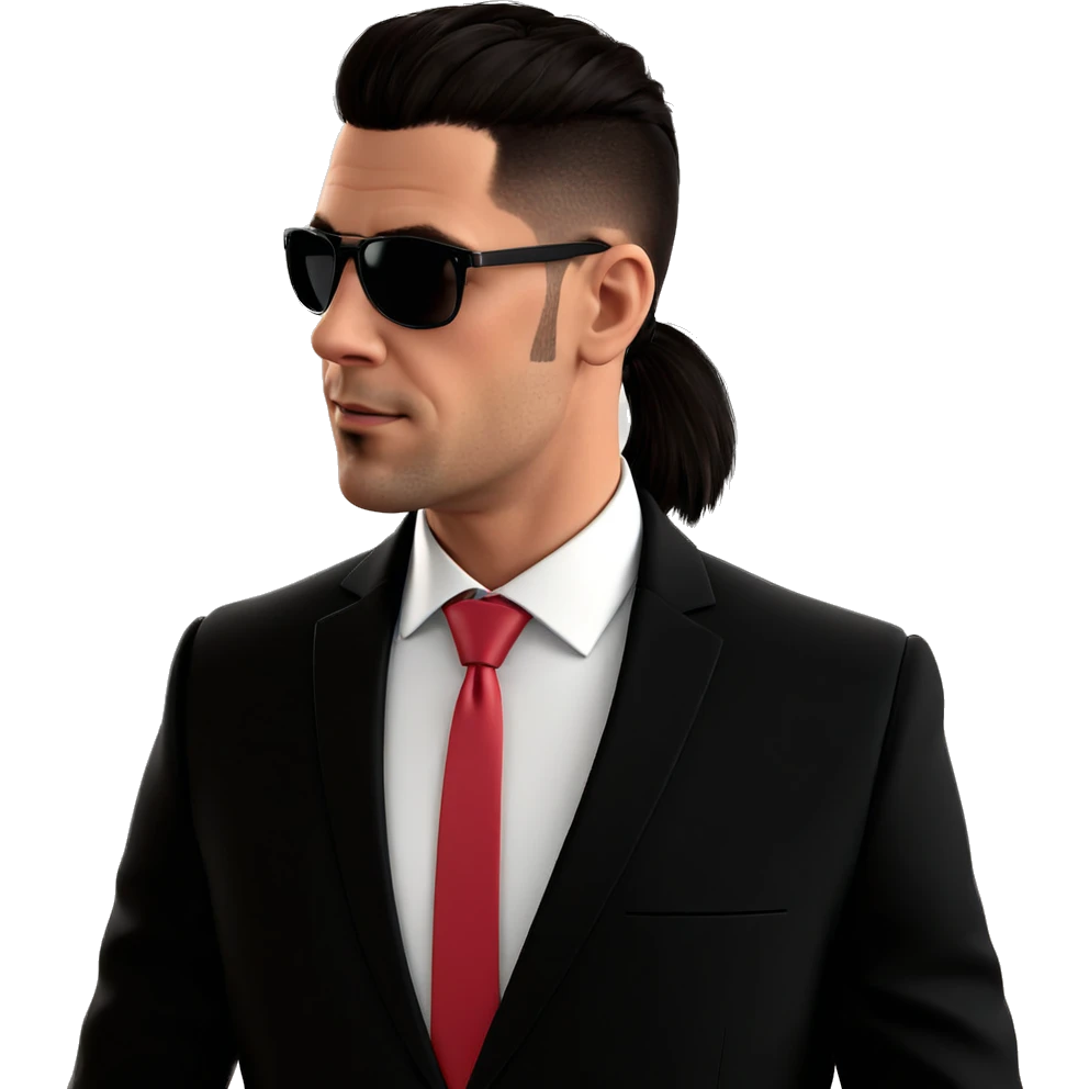 stylish boy in formal attire emoji