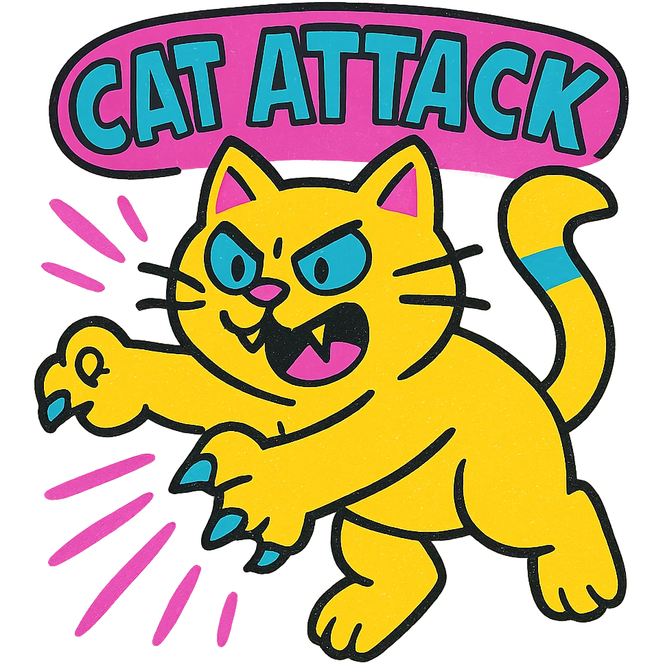 cat attack emoji