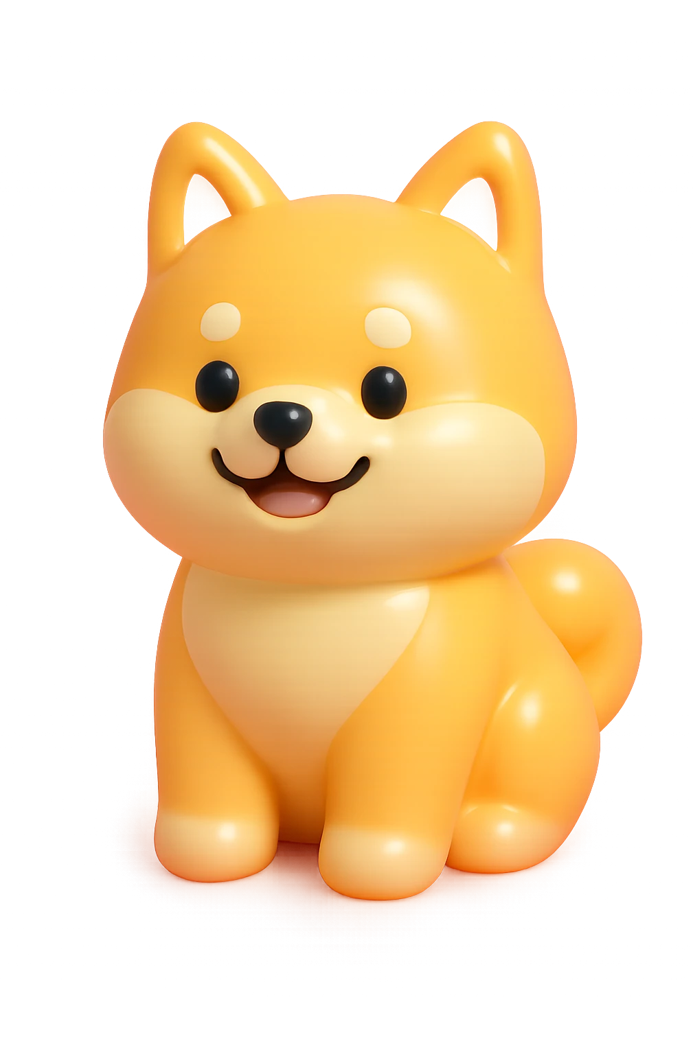 shiba inu, happy emoji