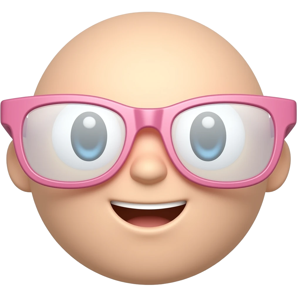 lunettes roses emoji