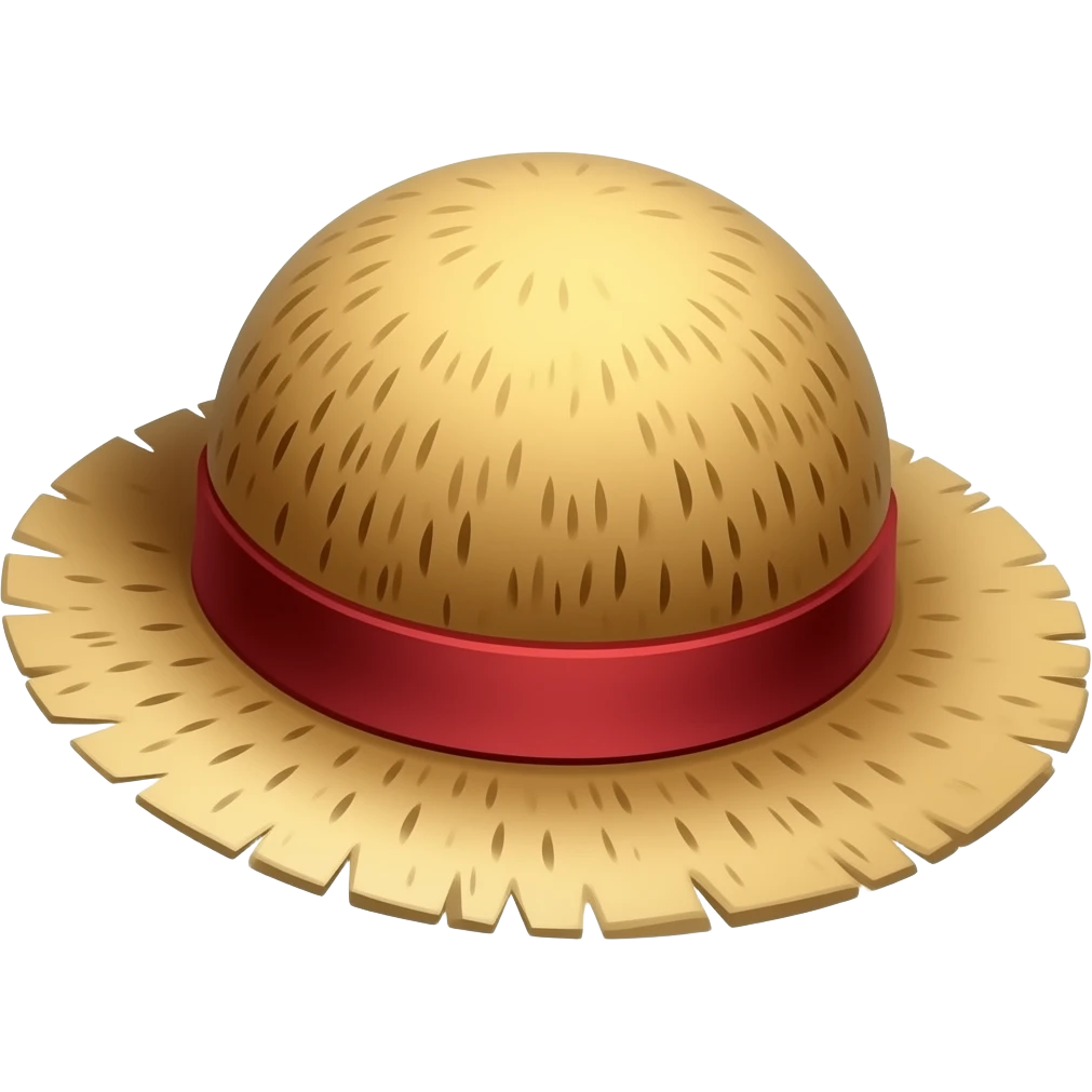 One piece hasır şapka emijisi emoji